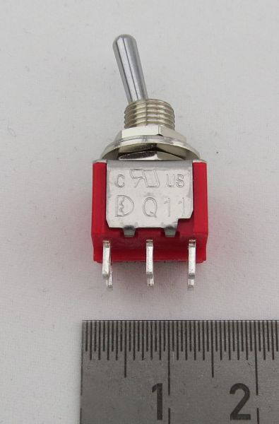 1x miniature toggle switches 2x UM (2-pin) 2x UM, switching mi