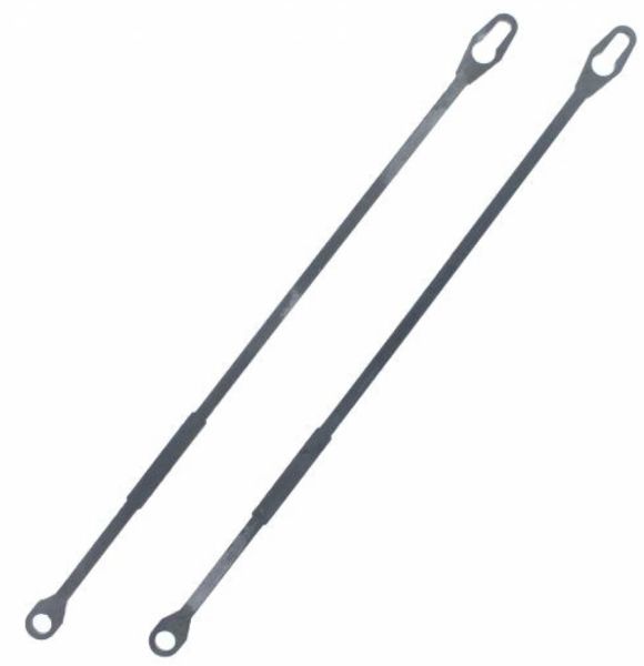 Set of steel support rods for Goldhofer trailer ramps