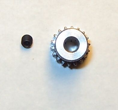 1x Stahl-Zahnrad Modul 0,5 18 Zähne Bohrung 3,2mm, 1