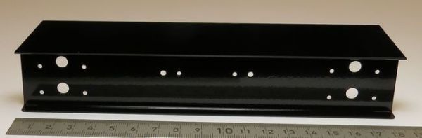 1x rear bumper, sheet steel 0,8mm f. 2 rates