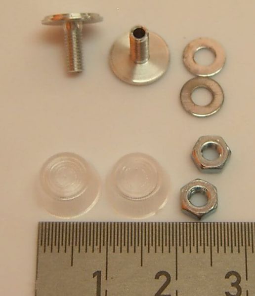 Indicator, heldere 10mm diameter 2 stuk met