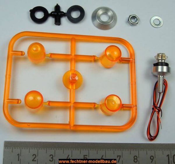 1 Rundumleuchte, orange, mit integrier- ter Elektronik u