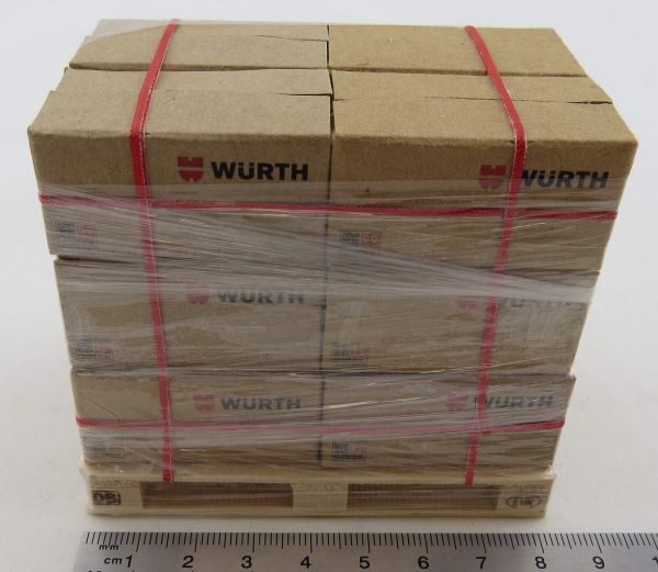 Caja palet Würth sobre palet EURO. 1:14. Adecuado para