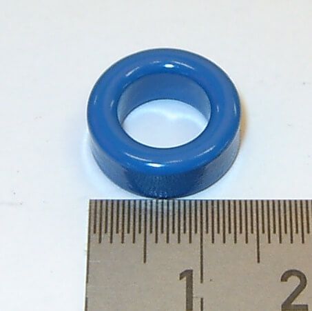 1x Ferritring D14,0 x d8,0 x B5,5mm blau zum Durchschleifen