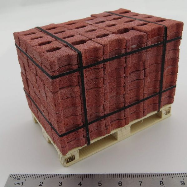 Betonowego bloku Palette skalę 1: 14,5. Złożone au brukowe