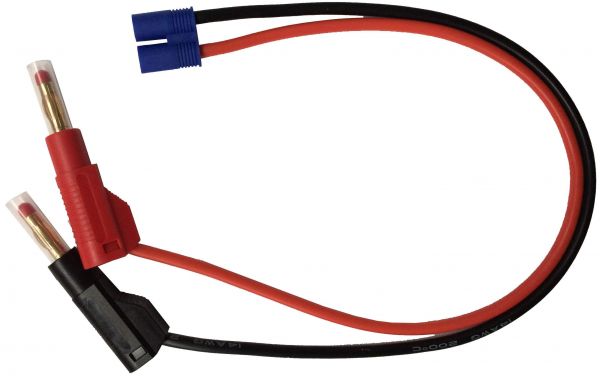 1x cable de carga conector banana/EC3 de aproximadamente 30 cm CABLE DE SILICONA