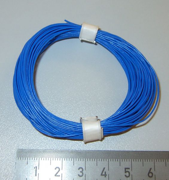 Trenza de PVC, qmm 0,055, azul, Anillo 10m