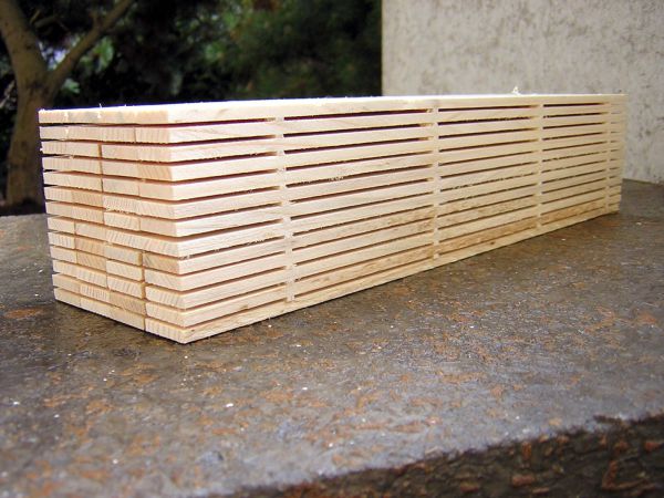 Pilas de madera 1, pegadas de madera de abeto sin tratar, para