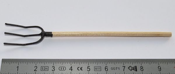 1 3 heno dientes del tenedor naturaleza, 10cm