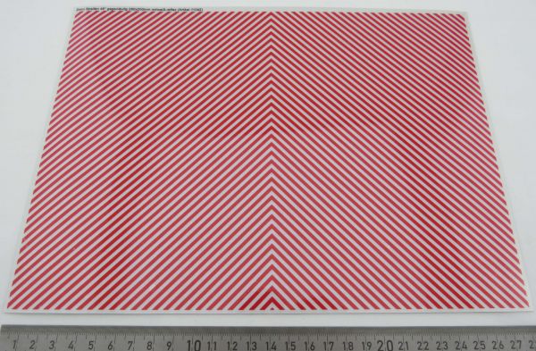Decal sheet warning strips REFLECTING approx. 280x200mm 2mm-S