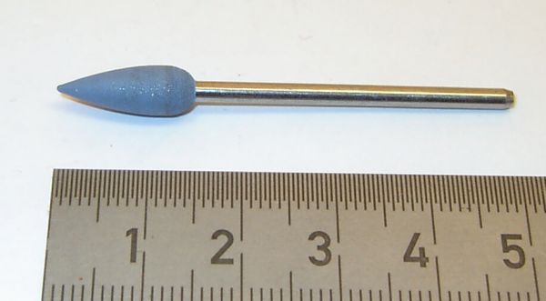 Silicone polijsten pin conische 2,35mm schacht