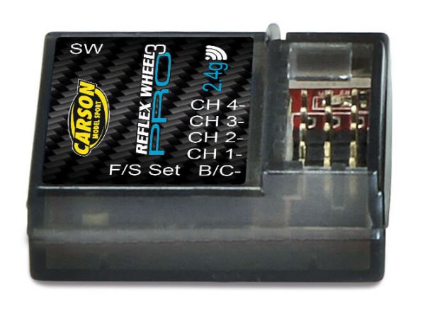2,4GHz receiver with 4 channels. For CARSON Reflex Pro 14