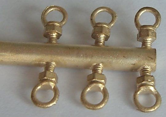 Eyebolts about 4,3mm outer diameter 6-he set on Gießast