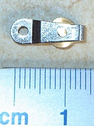 Block with 1 role, nickel (1 piece) approx 15x6x3mm,
