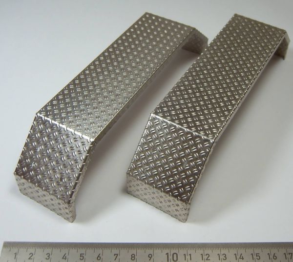 1 couple fender checker plate, wide, for a double axis m