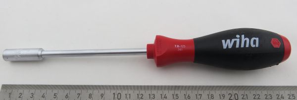 1 klucz nasadowy sześciokątny 7,0 mm x 125 mm WIHA PicoFinish 341