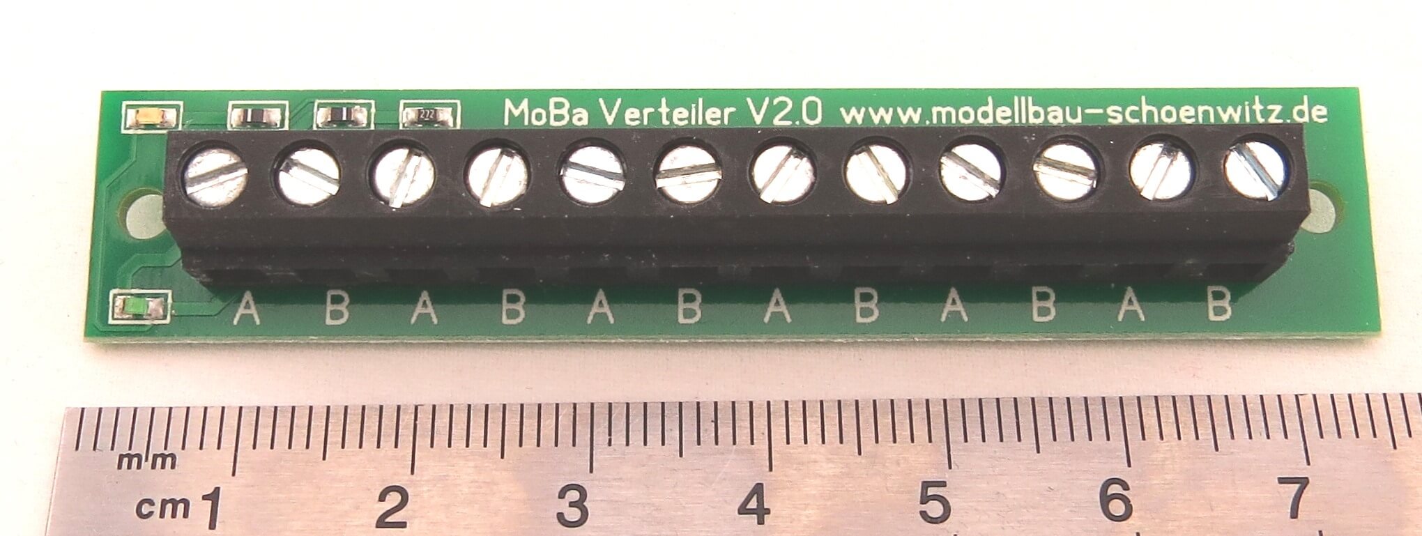 Stromverteiler MoBa Verteiler V2 mit LEDs