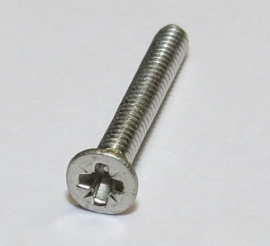 25 countersunk screws with cross slot M1,6x16 DIN 965, Niro Nobels