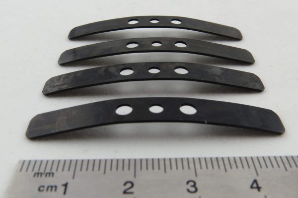 Leaf springs (4 piece). Approximately 49x7mm. Tamiya. Fits