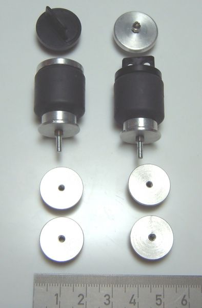 Air bellows (1 pair) with M2 thread, 19,5mm overall diameter