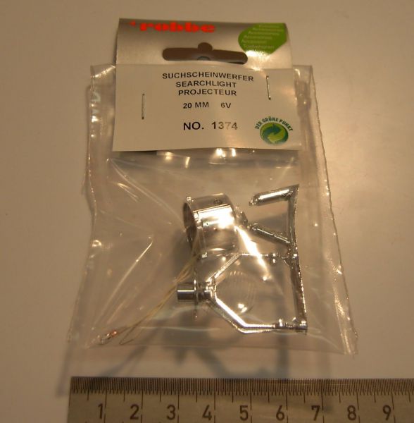 Zoeklicht (1 stuk), 20mm diam. plastic,