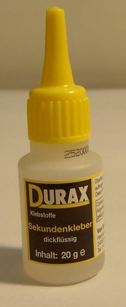 Durax Superlijm dikke 20gr. Fles