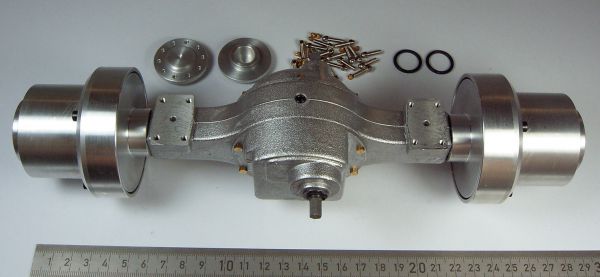 Rear axle with planetary gear 1: 8 completely