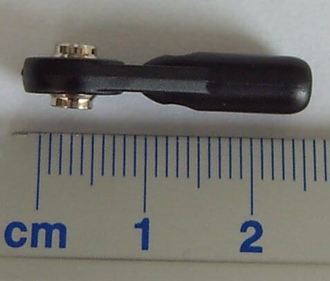 1x plastic kogelgewricht, 6mm bal, voor M3, bal boring