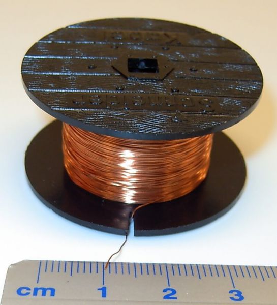 Kupfer-Lackdraht 0,2mm Durchmesser,100m, auf