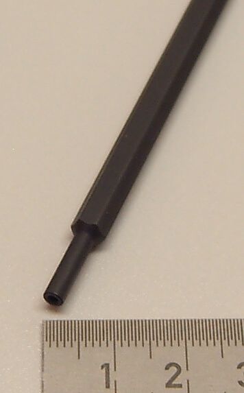 1x hexagonal llave de tubo 1,3mmx100mm