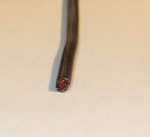 m silikon tråd, 1,5 qmm, svart, extremt slät. 392 x