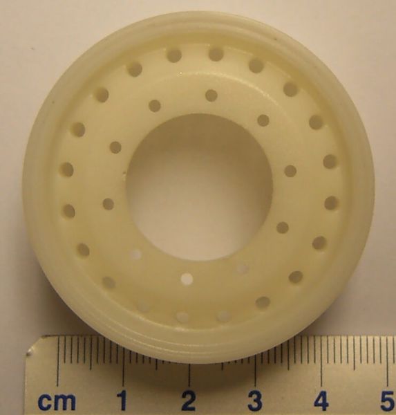 Plástico 1 borde agujero redondo (20) para neumáticos anchos (V2), 10
