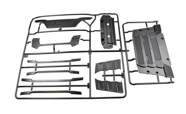 Injection molded parts kit R parts, black grille