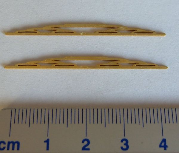 Wischerblatt (2 Stück) Metall, geätzt für Maßstab 1:14,5