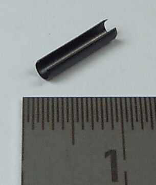 Spannstifte, Federstahl 2x12mm. 25 Stück