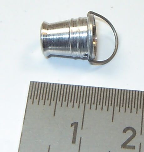 1 aluminium emmer, draaide 10mm diameter (578501) 1 stuk