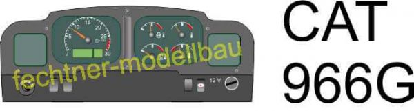 Dekal / klistermärke "dashboard" för C01 Wedico CAT 966G