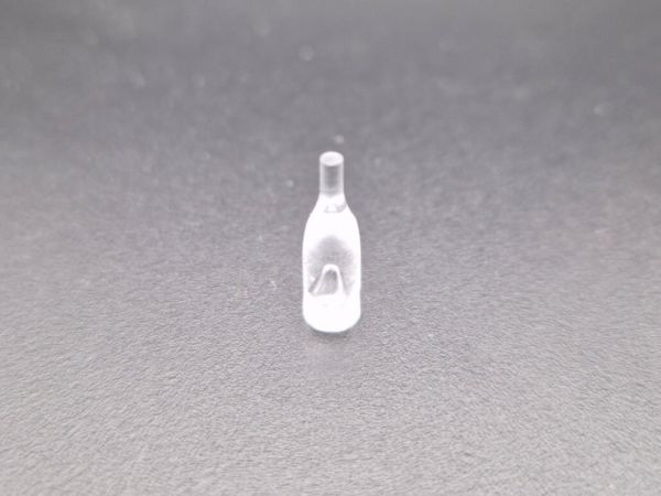 FineLine tek şişe 1:16, 15 mm yüksekliğinde, şeffaf