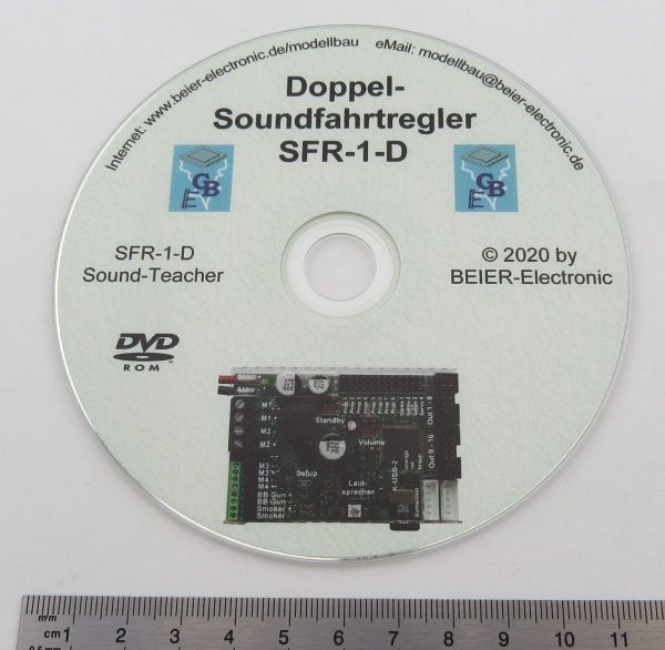 Çift hız kontrolü için Beier'den 1x DVD "Sound-Teacher SFR-1-D"