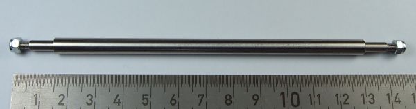 1 semirremolque / remolque de eje de acero inoxidable. 145mm longitud 6mm