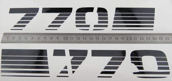 Foil decal made of high-quality self-adhesive foil, 770 SLT