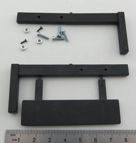 Taillight holder 1 set (1x left, 1x right). Plastic,