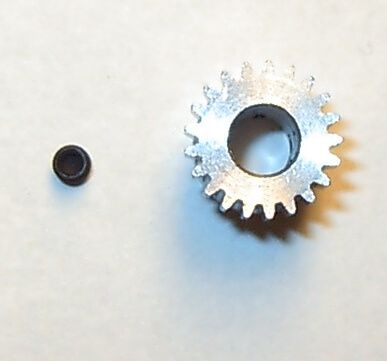 Steel-gear module 0,5 21 teeth bore 5,0mm, 1