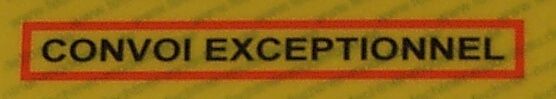 Sticker REFLEX warning "CONVOI EXC" from
