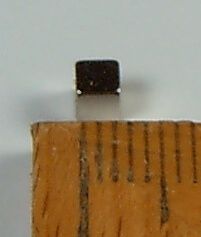 1 Neodym Magnet, Würfel, 3x3x3mm hohe Haltekraft, N52,