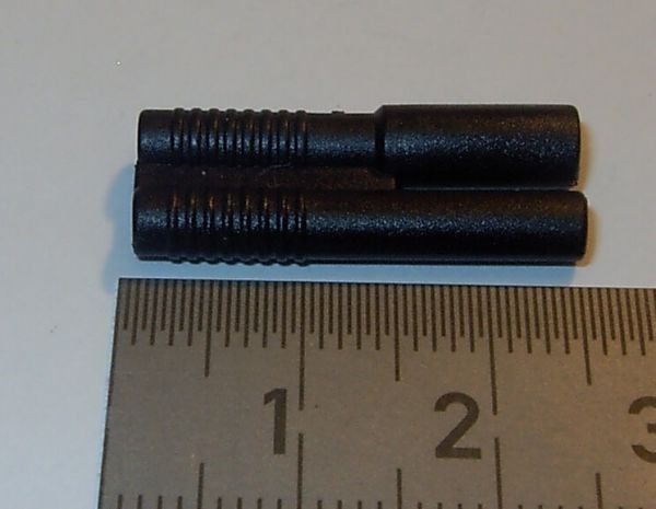 Kunststoffgriff schwarz 2mm für Goldver- binder 2mm