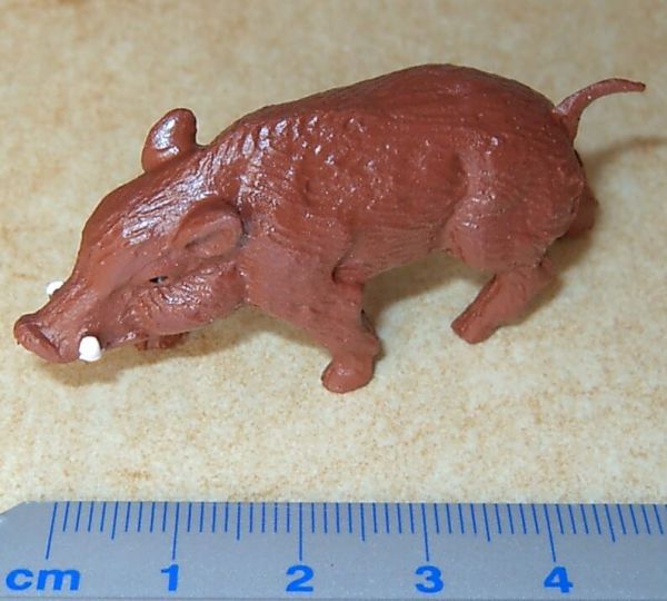 Boar over 6cm lang, plastic, 1 stuk