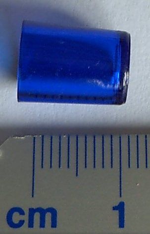 Ersatzglas f. Rundumleuchte, blau 1:16 Glashöhe 13mm