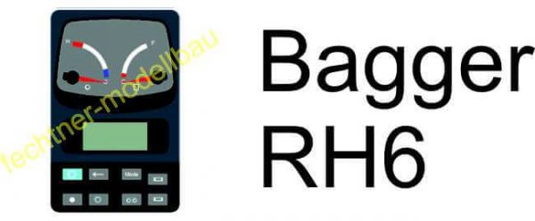 ekskavatörler RH05 için Çıkartması / sticker "pano" C6