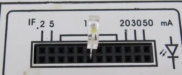1x LED saf beyaz 5x2, kablolu kristal berraklığında muhafaza